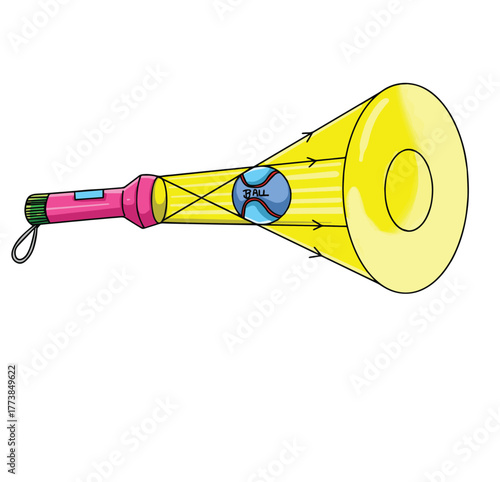 Science of hand drawn vector umbra and penumbra with the torch clipart.