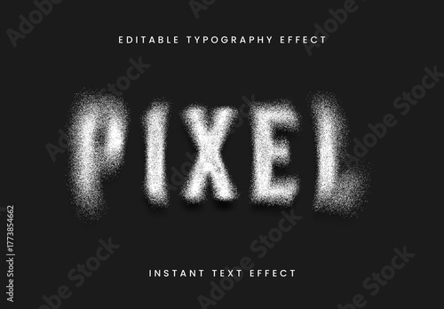 White Noise Blur Text Effect Grunge Grain Font