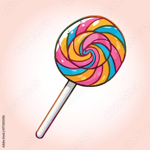 vector illustration of lollipop