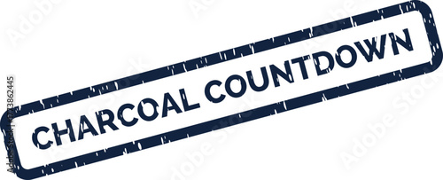 Official Charcoal Countdown Stamp Design for Event Planning and Time Sensitive Announcements