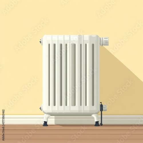 Wallpaper Mural Classic White Radiator in a Room Interior  Torontodigital.ca