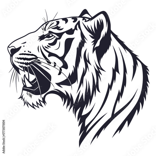 tiger head vector
