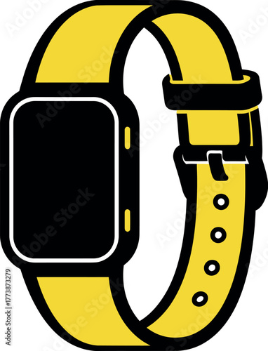 smartwatch vector on white background