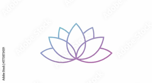 vector illustration of lotus flower
