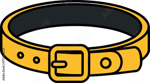 Yellow mans belt vector
