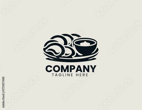 Traditional Italian Ravioli Dish Elegantly Served on a Round Plate with Rich Sauces and Fresh Basil Vector Illustration