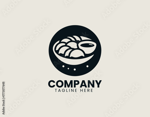 Traditional Italian Ravioli Dish Elegantly Served on a Round Plate with Rich Sauces and Fresh Basil Vector Illustration