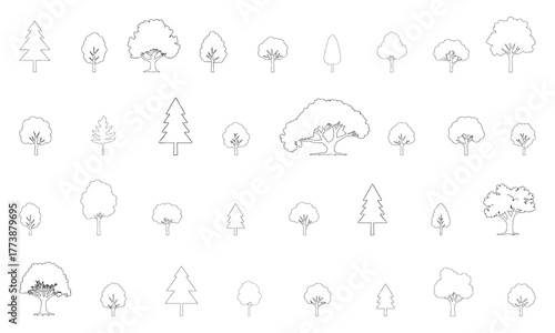 Collection of hand drawn vintage mechanical gears and clockwork components in a detailed sketch style