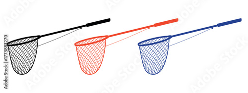 Minimalist Black Fishing Net Icon Vector Illustration. Essential graphic representing Fishing, Catch, Seafood, Marine Industry, and Harvest concepts.