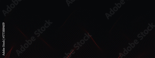 Stunning dark background with vibrant red dot pattern for modern presentations