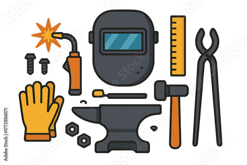 Essential tools and equipment for welding, blacksmithing, and metalworking trades