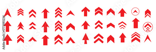 Set swipe up arrows icons. Different black arrows sign upwards. Scroll or swipe up. Graphic vector elements for web, applications, infographic, social media. Collection of swipe up icons arrows