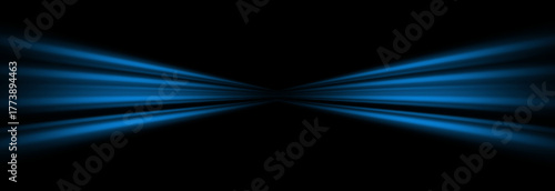 Abstract Blue Laser Rays | Modern Light Beam Background