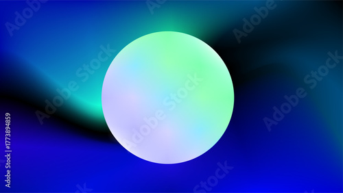 Twisting blue green colors shadow smudge color mesh circle background