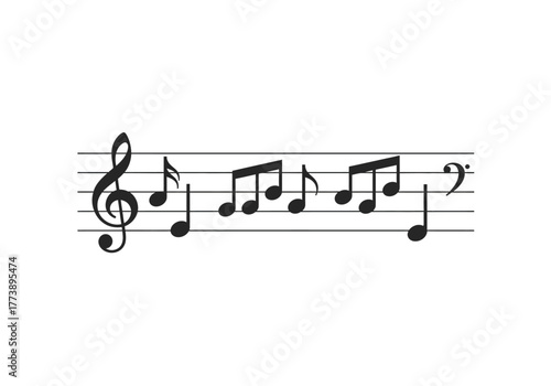 Musical Notation: A Symphony of Symbols on Staff Lines.