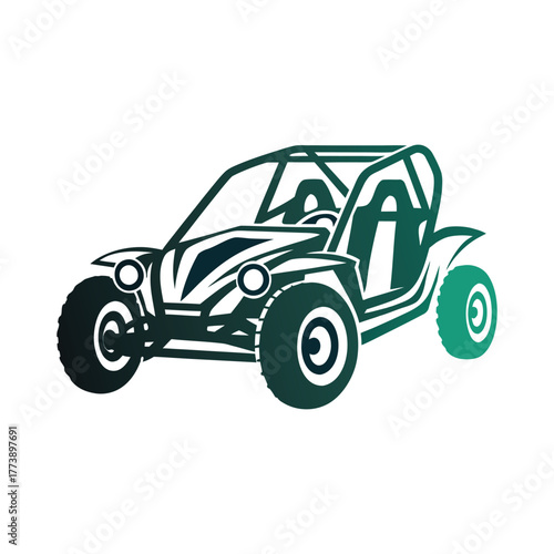 Off-Road Buggy Vector Icon with Gradient