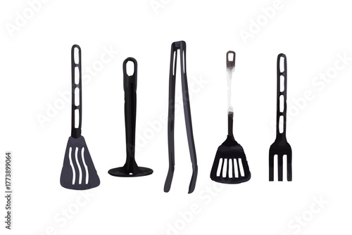 Black Plastic Kitchen Tools.eps