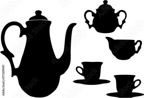 Coffee and Tea Silhouettes.eps