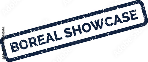 Boreal Showcase Official Dark Blue Rubber Stamp Highlighting Premium Exhibition or Presentation