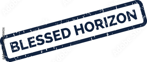 Inspirational Blessed Horizon Seal Representing a Positive Future and New Opportunities