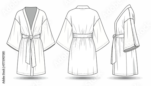 Robe Fashion Design Illustrations