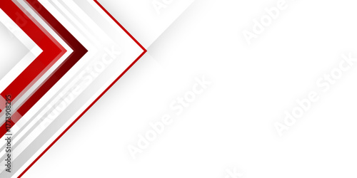 Red, white modern abstract background design. Hi-tech red corporate abstract background. Geometric vector illustration design with curve wave lines pattern texture. banner pattern presentation bg.	