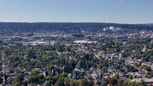 aerial view of the town