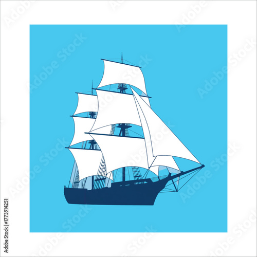 xebec vector , is a kind of small ship , and transportation for the people.