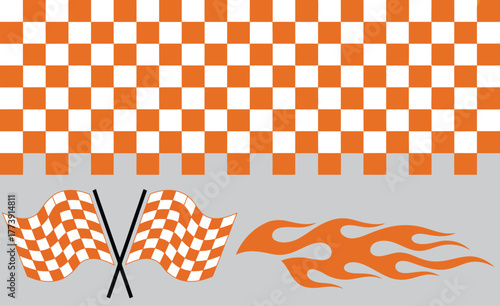 Fast automotive vector illustration featuring race cars motion lines checkered flags and competitive motorsport graphics perfect for sports event promotions and merchandise designs