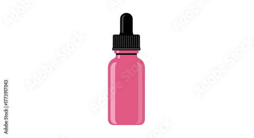 Pink Dropper Bottle - A Vibrant Health and Beauty Essential.