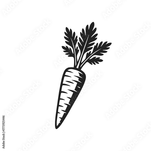 Hand-drawn Carrot Vegetable Icon