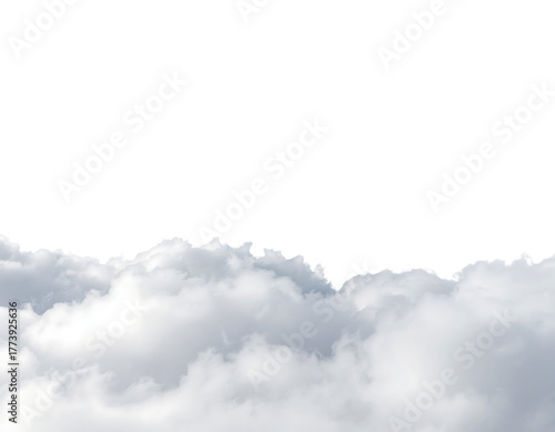 Clouds isolated on transparent background