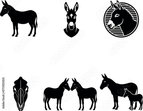 silhouettes of horses