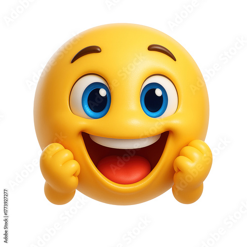 Happy Excited Emoji Face
