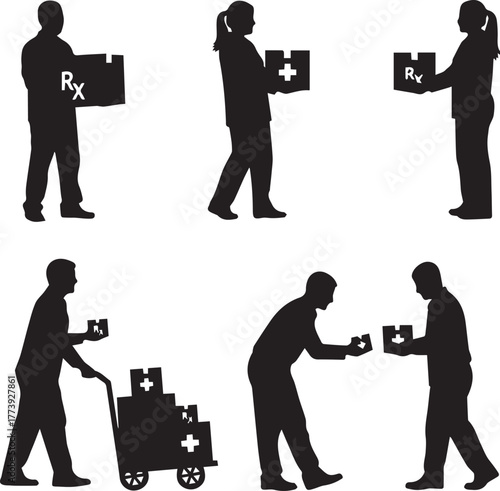 International volunteer day diverse people gathering donations and supplies for charity