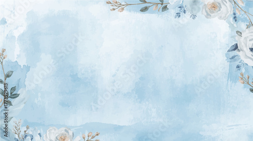 Blue aged grunge texture background, resembling an old vintage parchment page or light blue painted wall art design