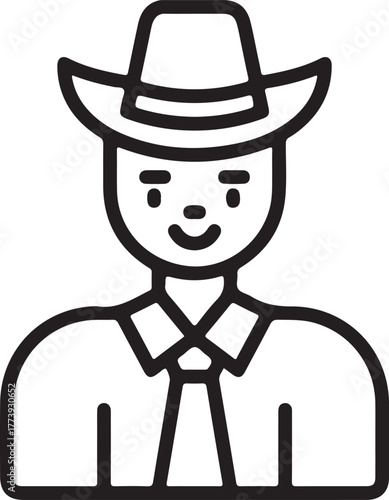 hand draw men line art vector