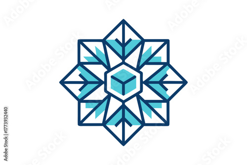 star shaped snowflake combination unique winter holiday decoration design