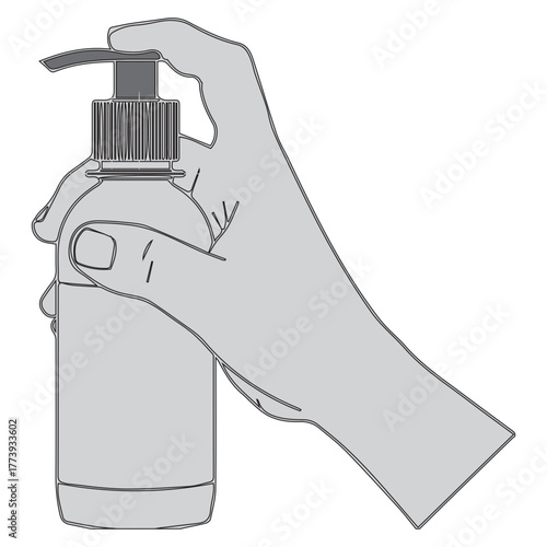 Hand Holding Dispenser