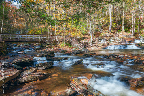 Waters meet. Ricketts Glen State Park. Pennsylvania