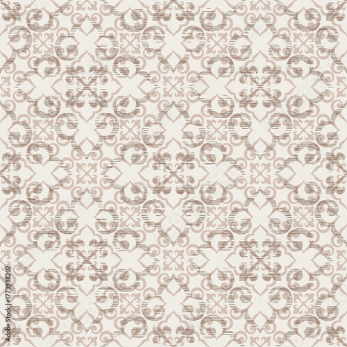 Seamless ethnic pattern, Kazakh national ornament, tribal pattern, vector design