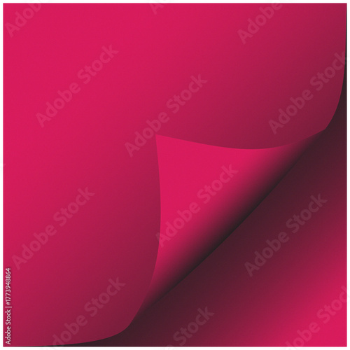 Close-up of a vibrant pink fabric corner folded over with a subtle shadow creating a smooth, modern texture.