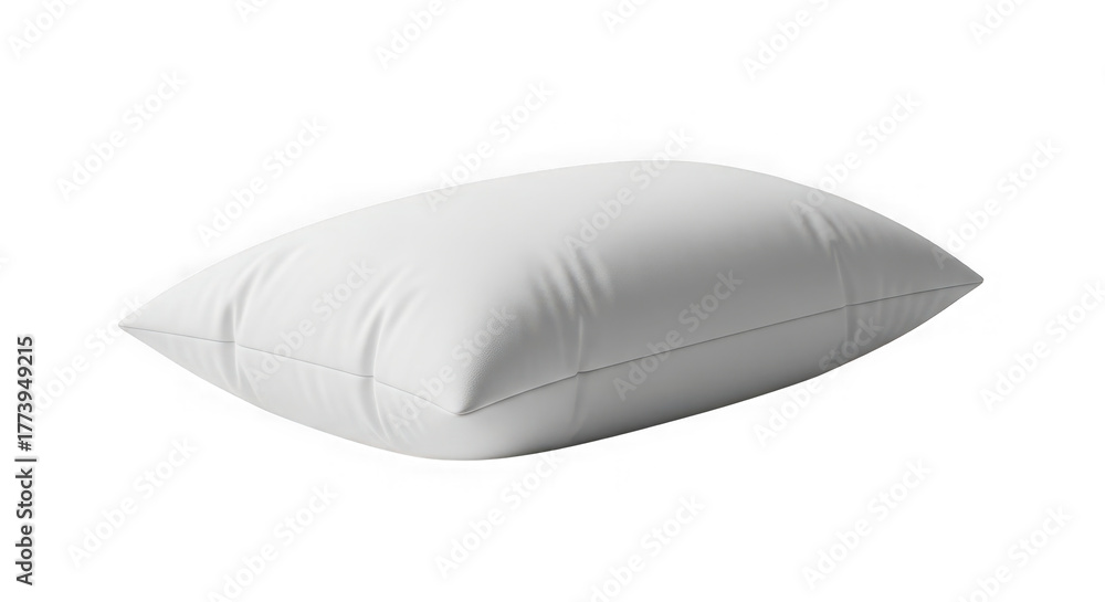 Fototapeta premium White pillow isolated on transparent background for sleeping and resting head