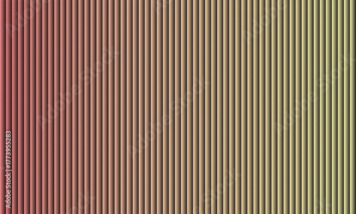 Vertical ribbed texture with a gradient transition from pink to yellow green