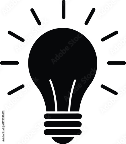 hint or idea silhouette icon