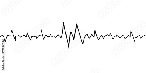 Medical heartbeat graph showing a pulsing ECG line that forms a heart symbol, representing health and life