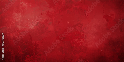 Dark red grunge wall texture with distressed vintage paint and rough aged surface