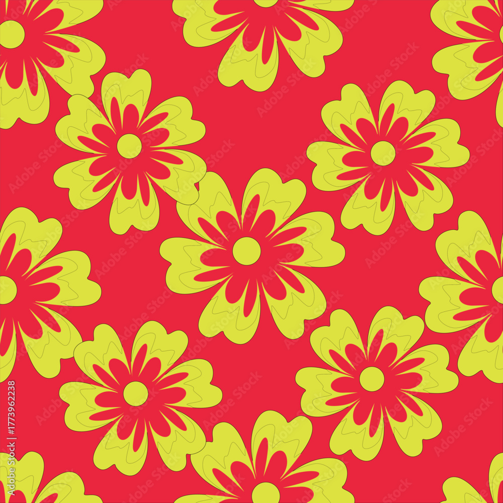 Fototapeta premium seamless floral pattern