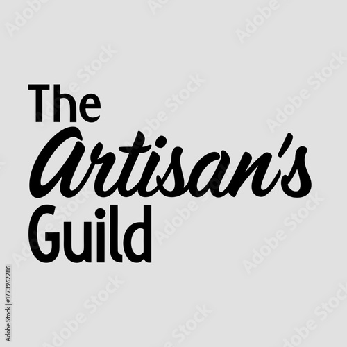 The Artisan's Guild: Professional Craft Organization Logo Design
