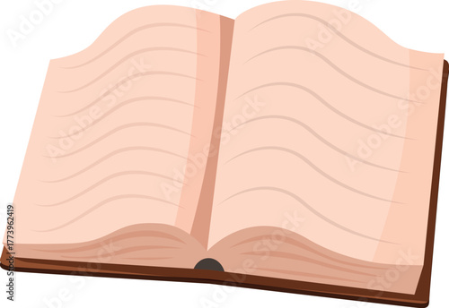 Open book with blank pages inviting readers to fill them with stories, notes, or drawings